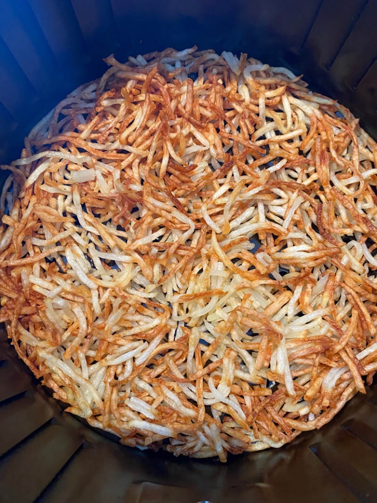 air fryer frozen shredded hashbrowns 