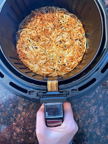 Air Fryer Frozen Hashbrowns