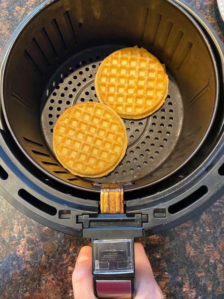 Frozen Waffles In The Air Fryer Eggo Waffles Melanie Cooks