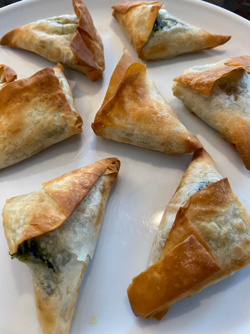 crispy frozen spanakopita