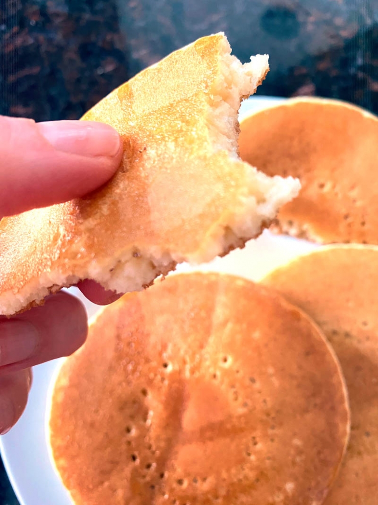 fluffy air fryer pancakes