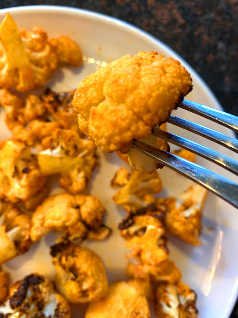 air fried buffalo cauliflower