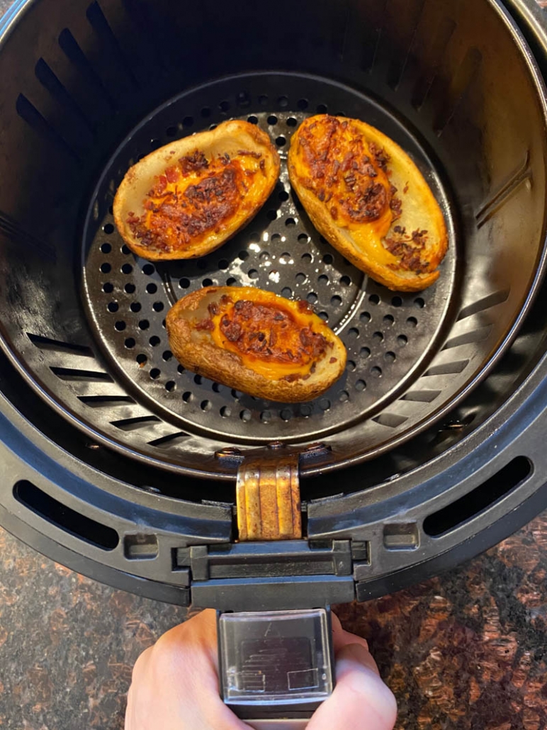 air fried frozen potato skins