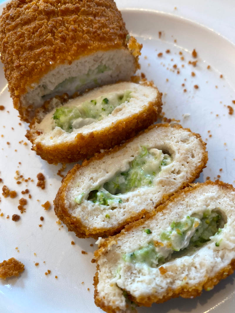 Air Fryer Frozen Stuffed Chicken Breast With Broccoli And Cheese