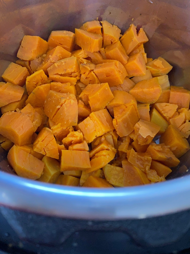 Perfectly steamed sweet potatoes in the Instant Pot 