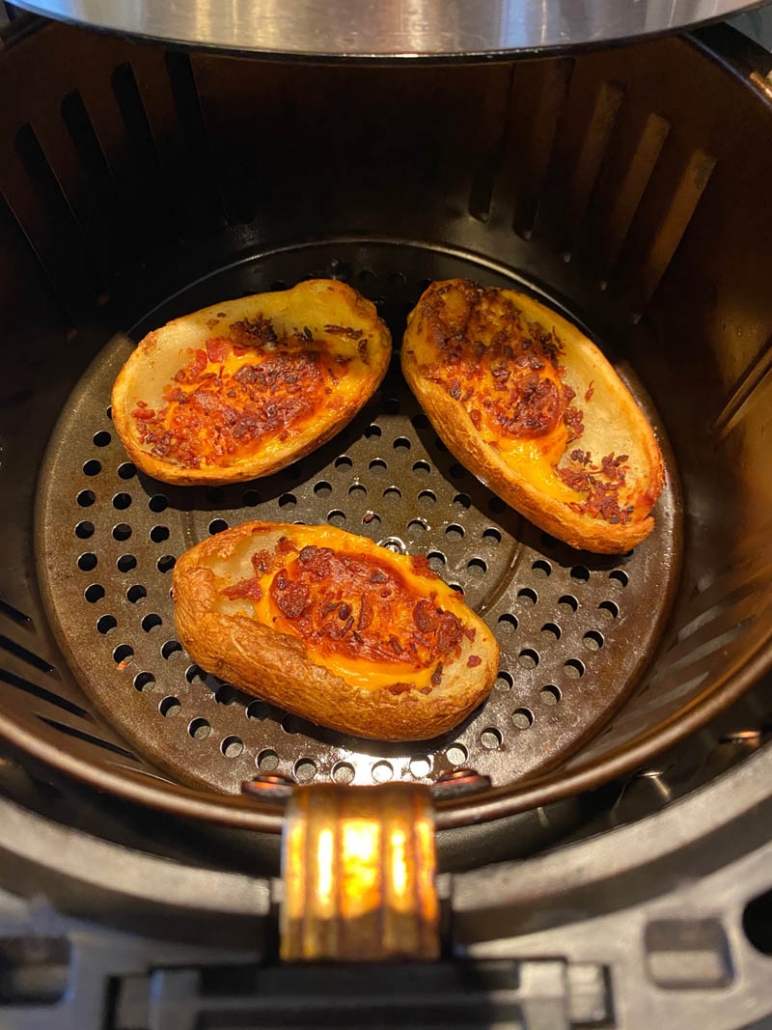 air fryer potato skins