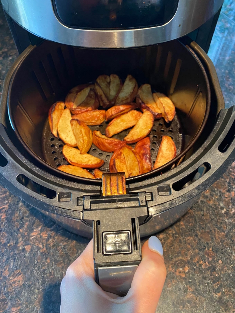 air-fried apple slices 
