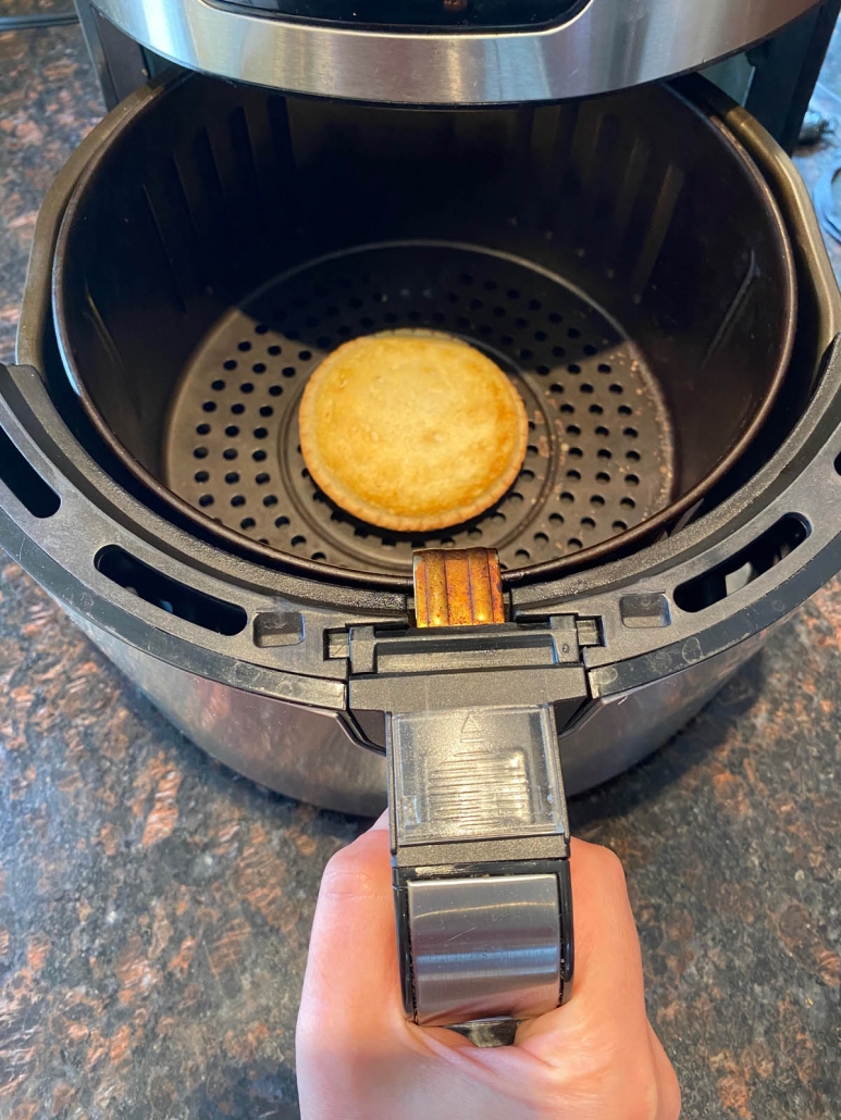 warming up PB&J uncrustable