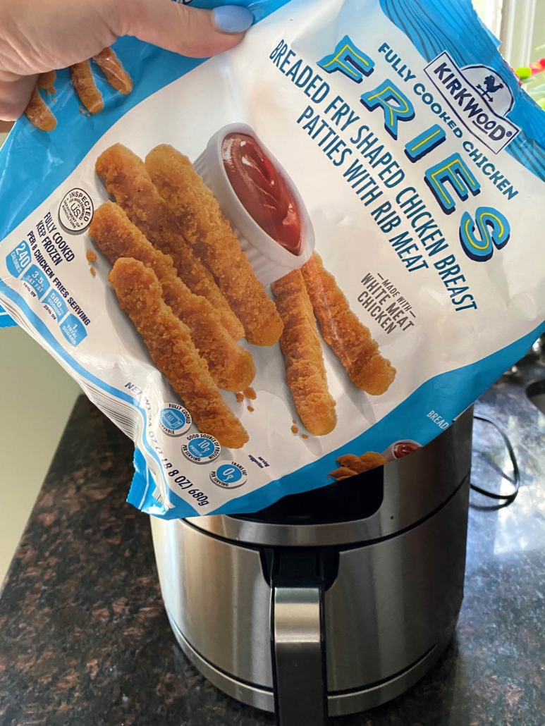 bag of frozen chicken fries