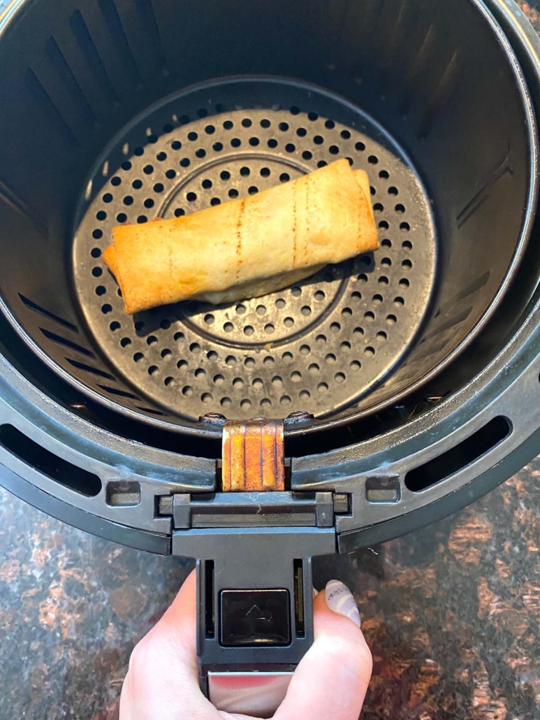 chimichanga cooking in air fryer