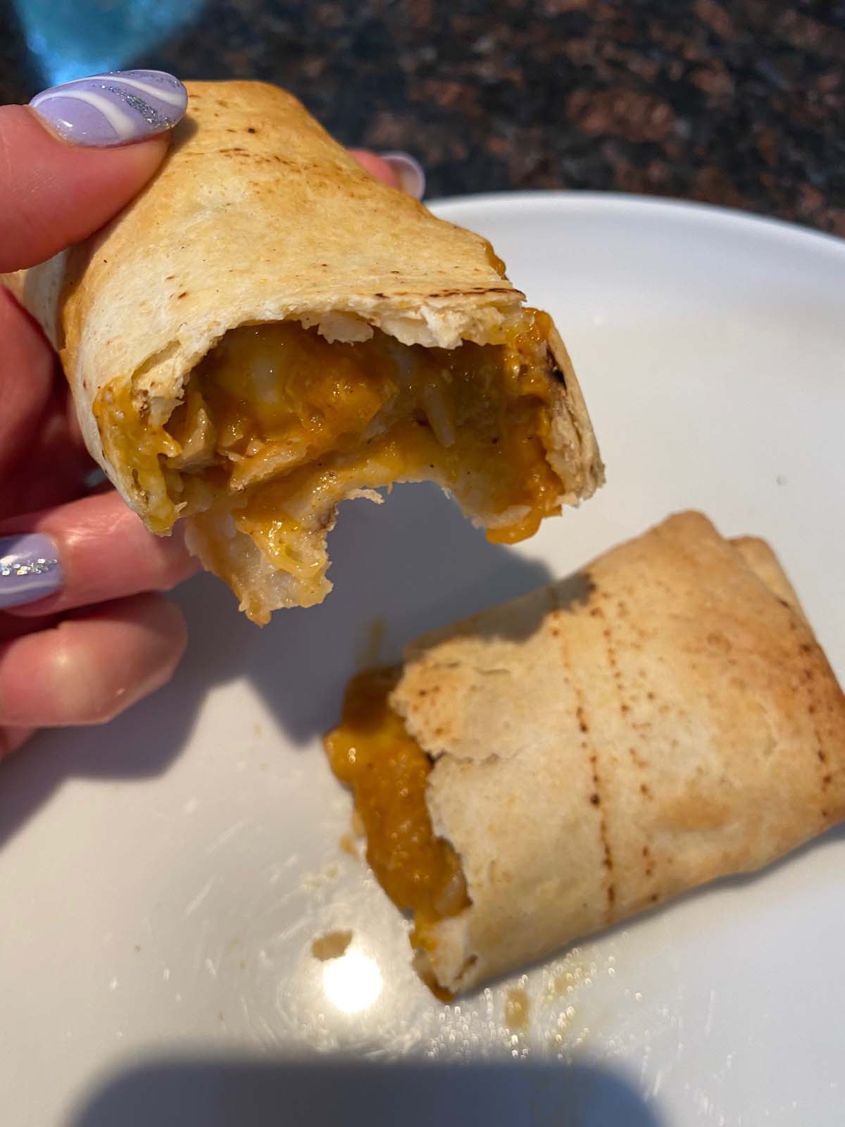 Cheesy Chicken Air Fryer Chimichangas