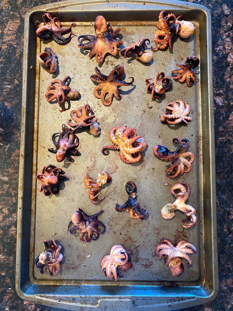 Broiled Baby Octopus Greek Style Quick & Easy! Melanie Cooks