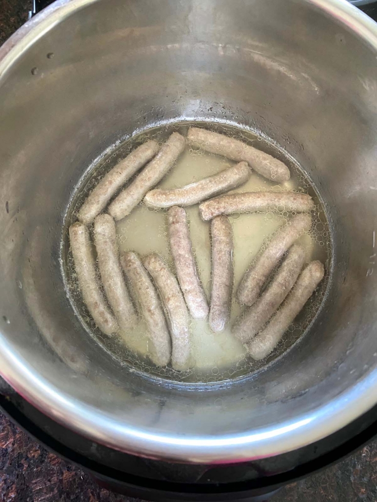 breakfast sausages in instant pot with water