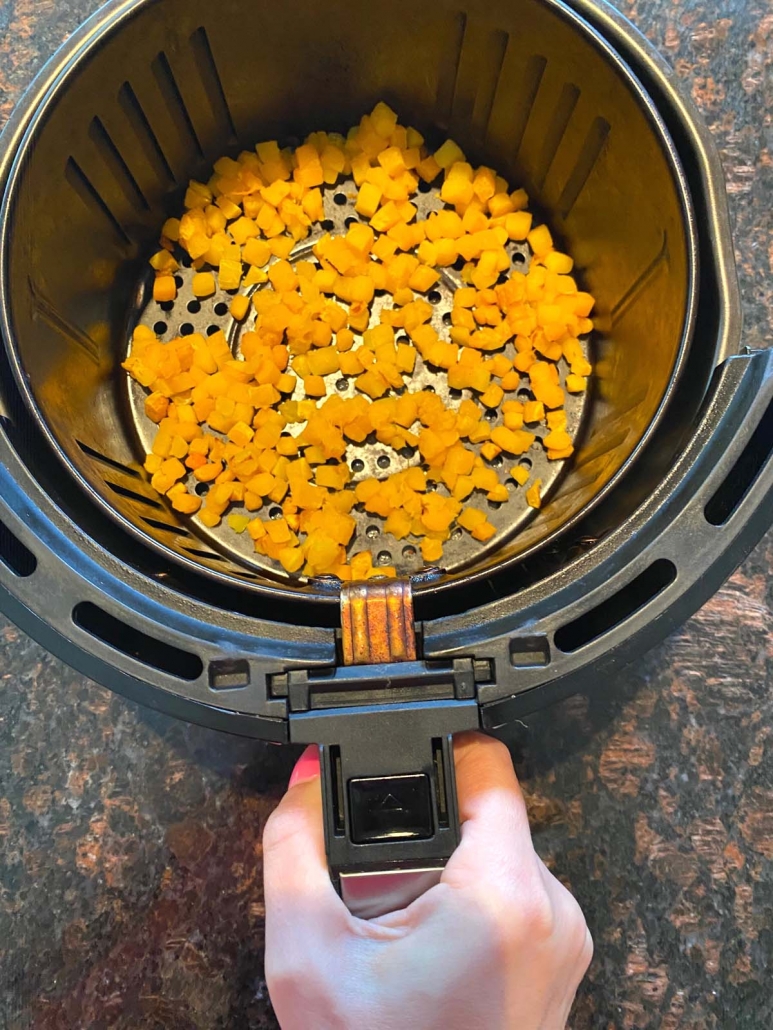 cooking frozen butternut squash cubes in the air fryer 