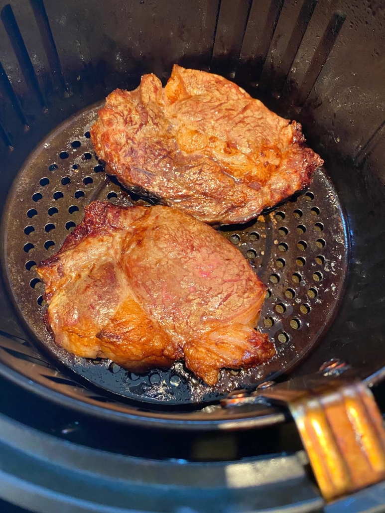 well done steaks in the air fryer 