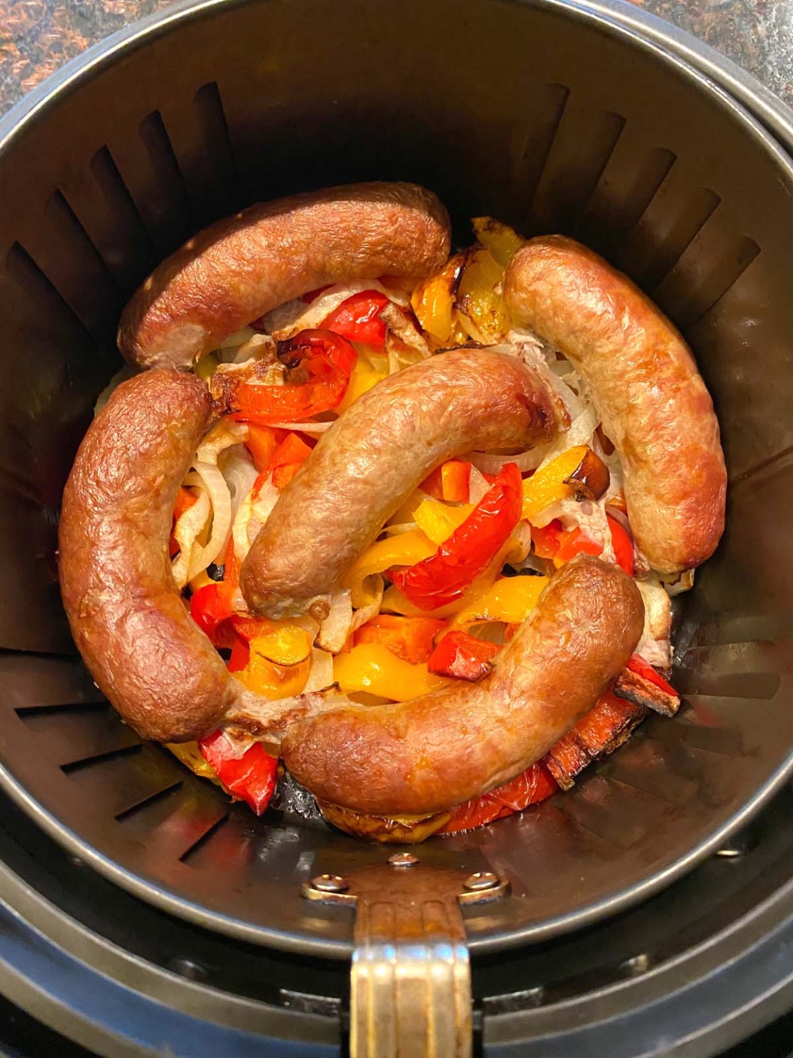 Air Fryer Sausage And Peppers – Melanie Cooks