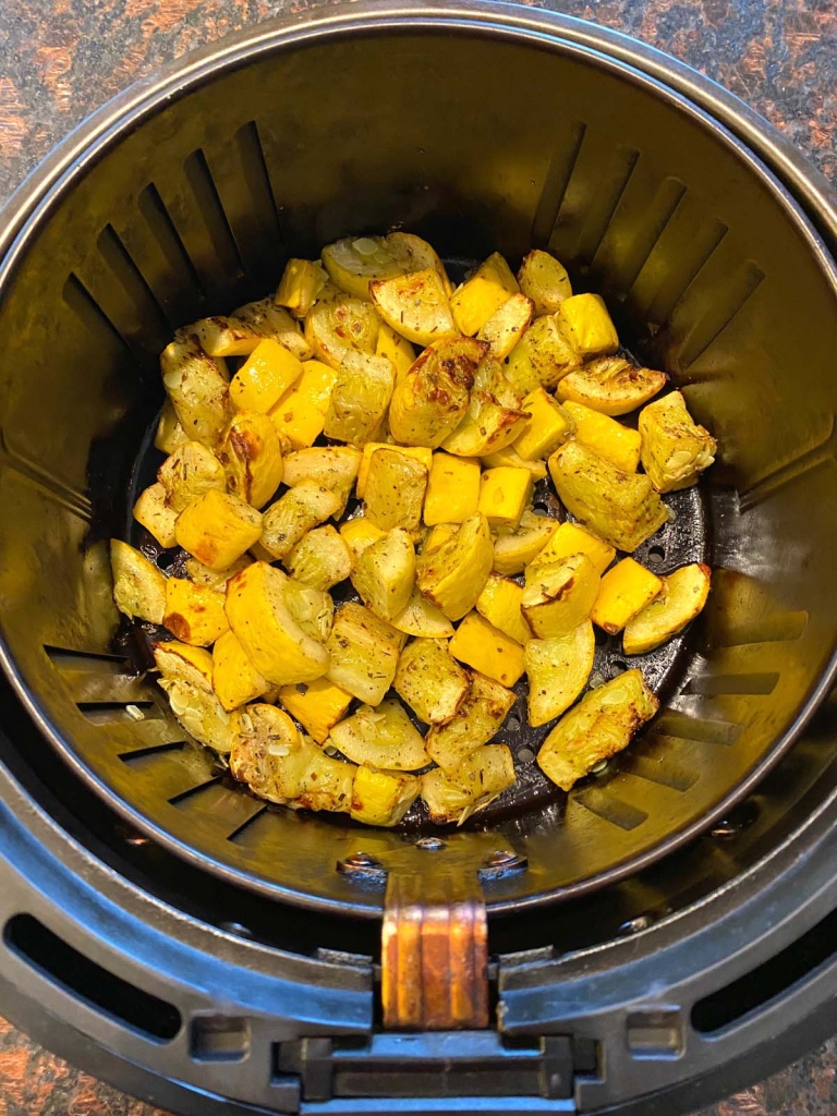 Air Fryer Yellow Summer Squash