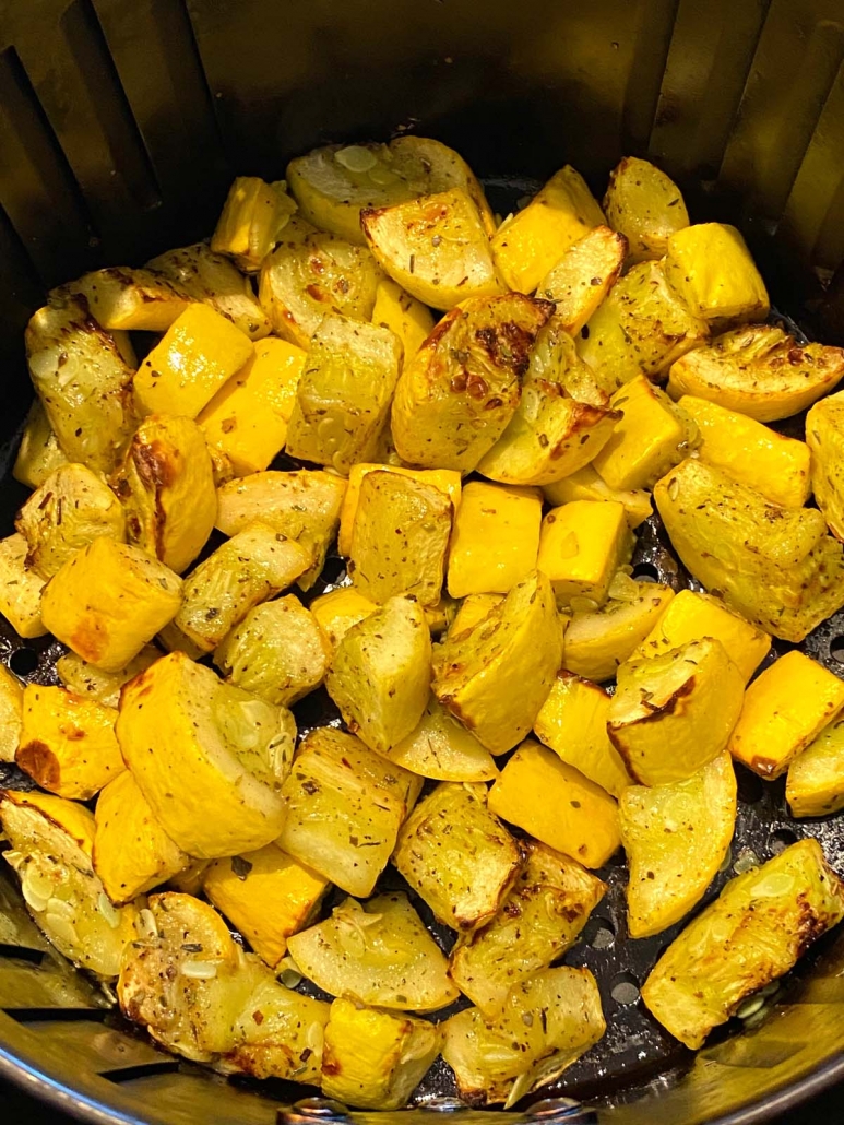 roasting summer squash in the air fryer 