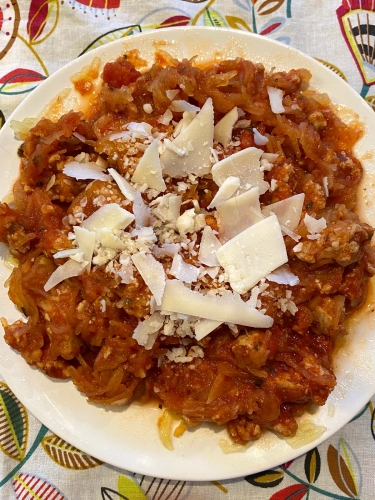 spaghetti squash with meat 12