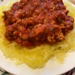 Spaghetti Squash With Meat Sauce