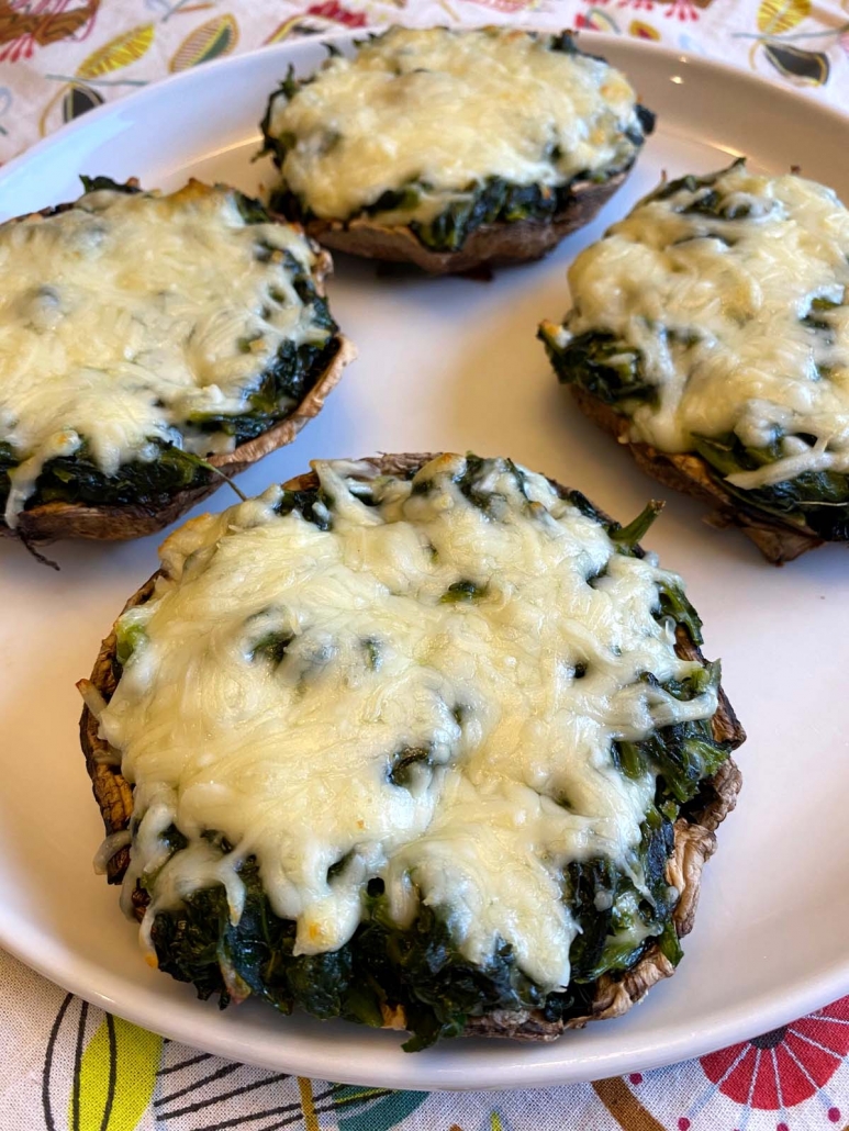Spinach Stuffed Portobello Mushrooms Recipe