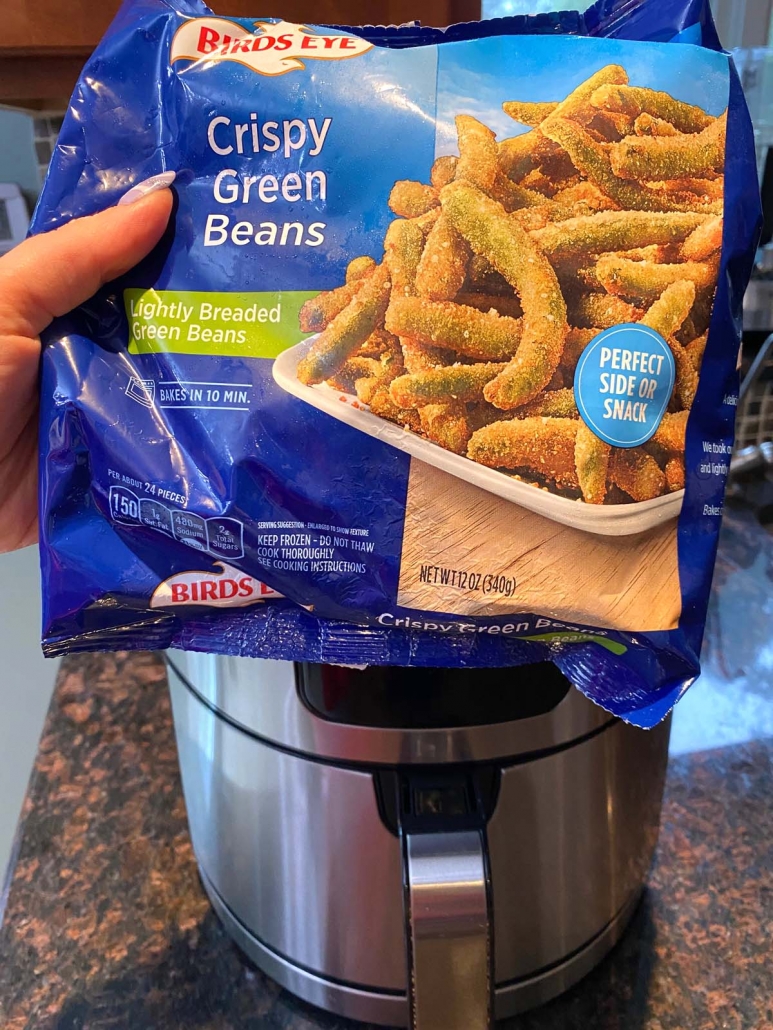 package of birds eye frozen breaded green beans