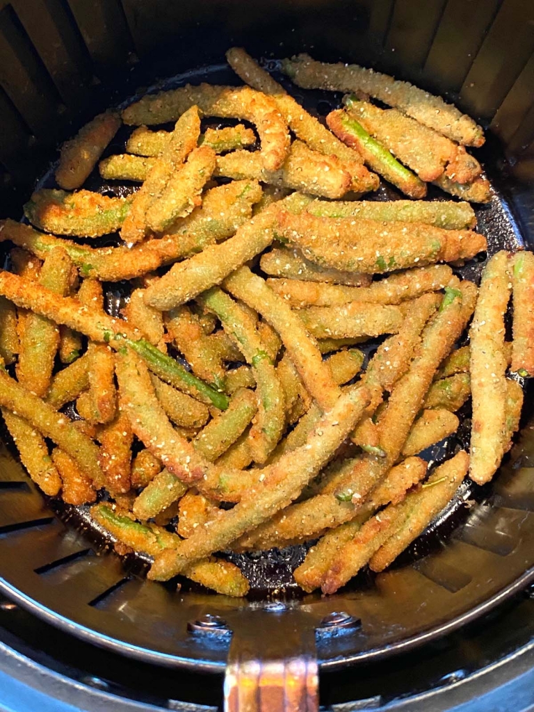Air Fryer Frozen Crispy Breaded Green Beans