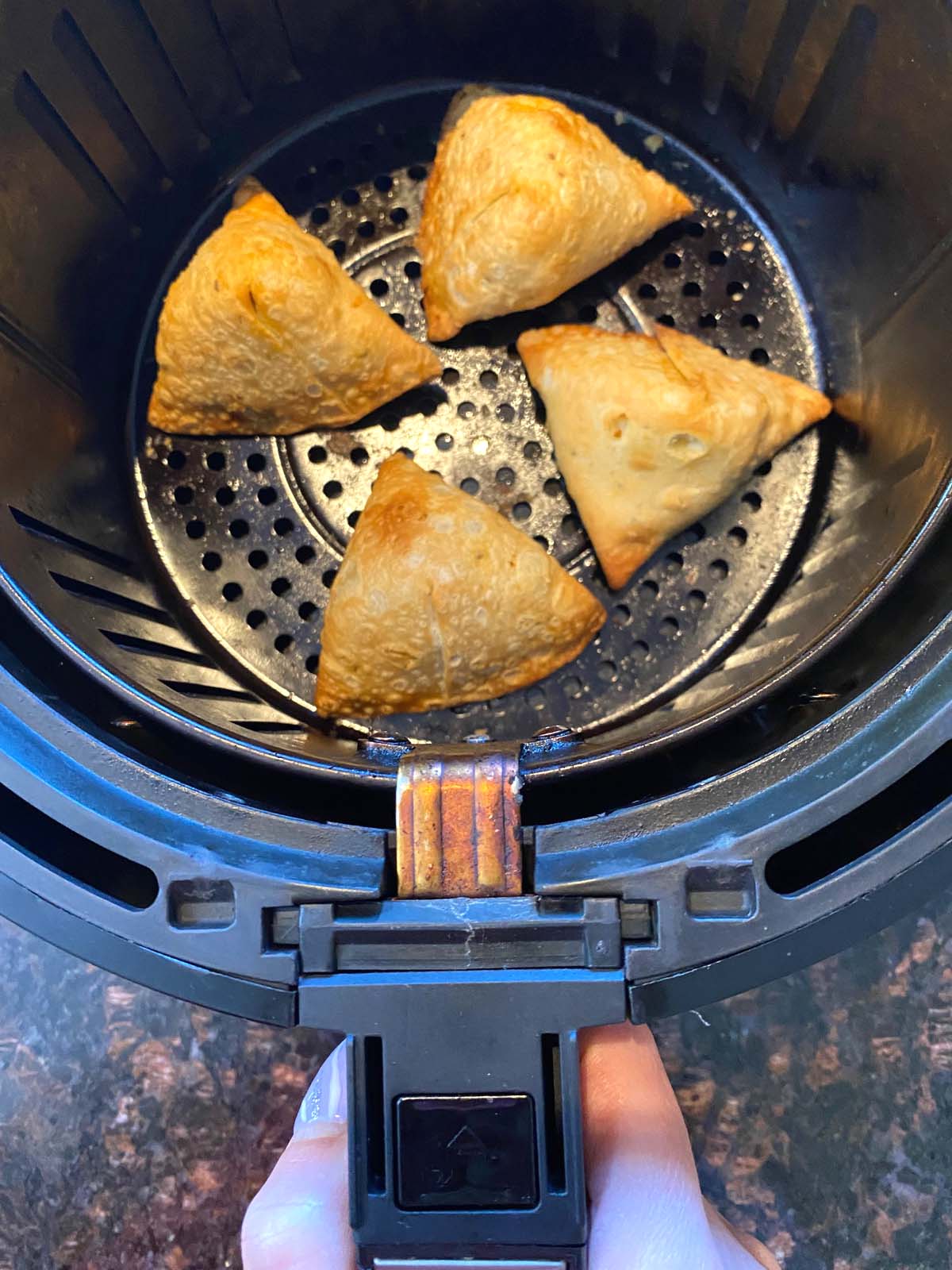 Frozen Samosas In The Air Fryer Melanie Cooks