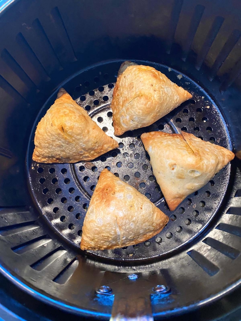 samosas in air fryer