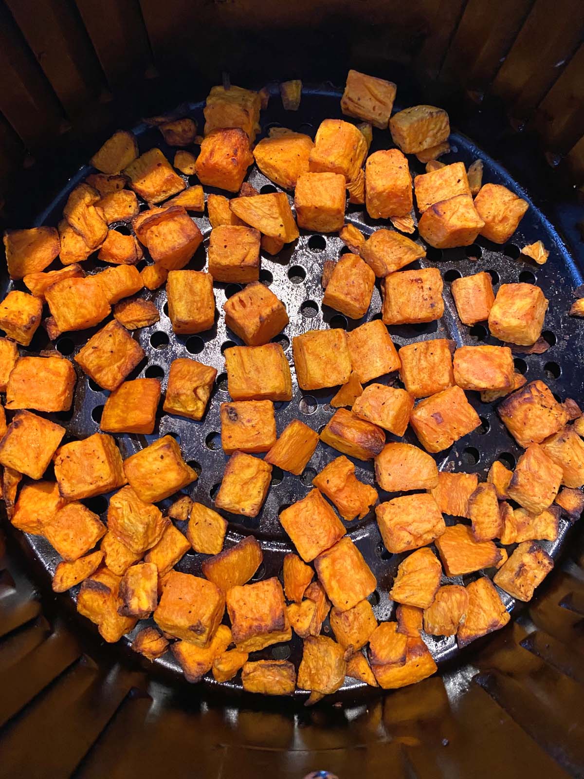 Air Fryer Sweet Potato Cubes - Allianna's Kitchen