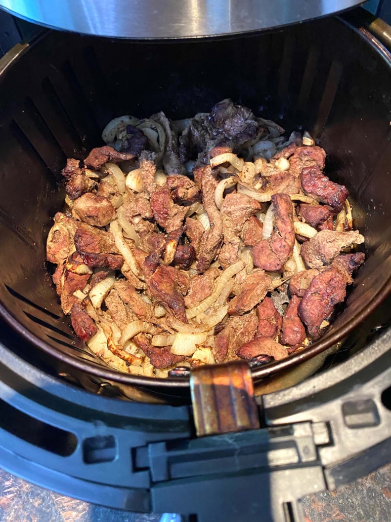 liver and onions in the air fryer 