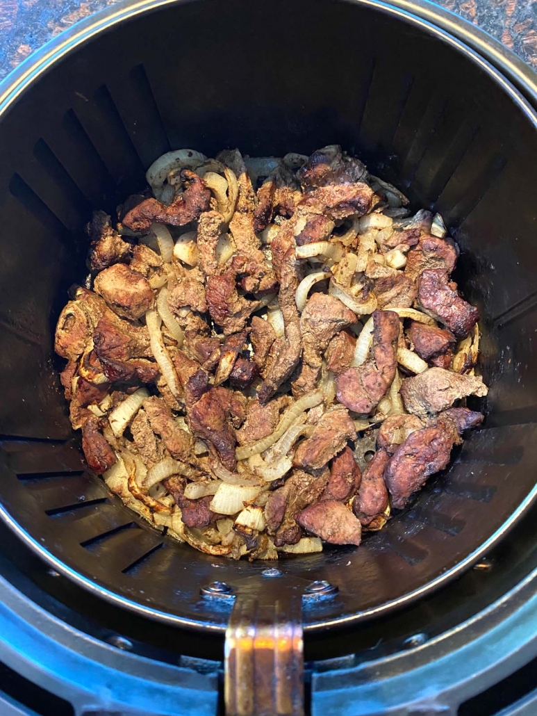 air fryer beef liver with onions