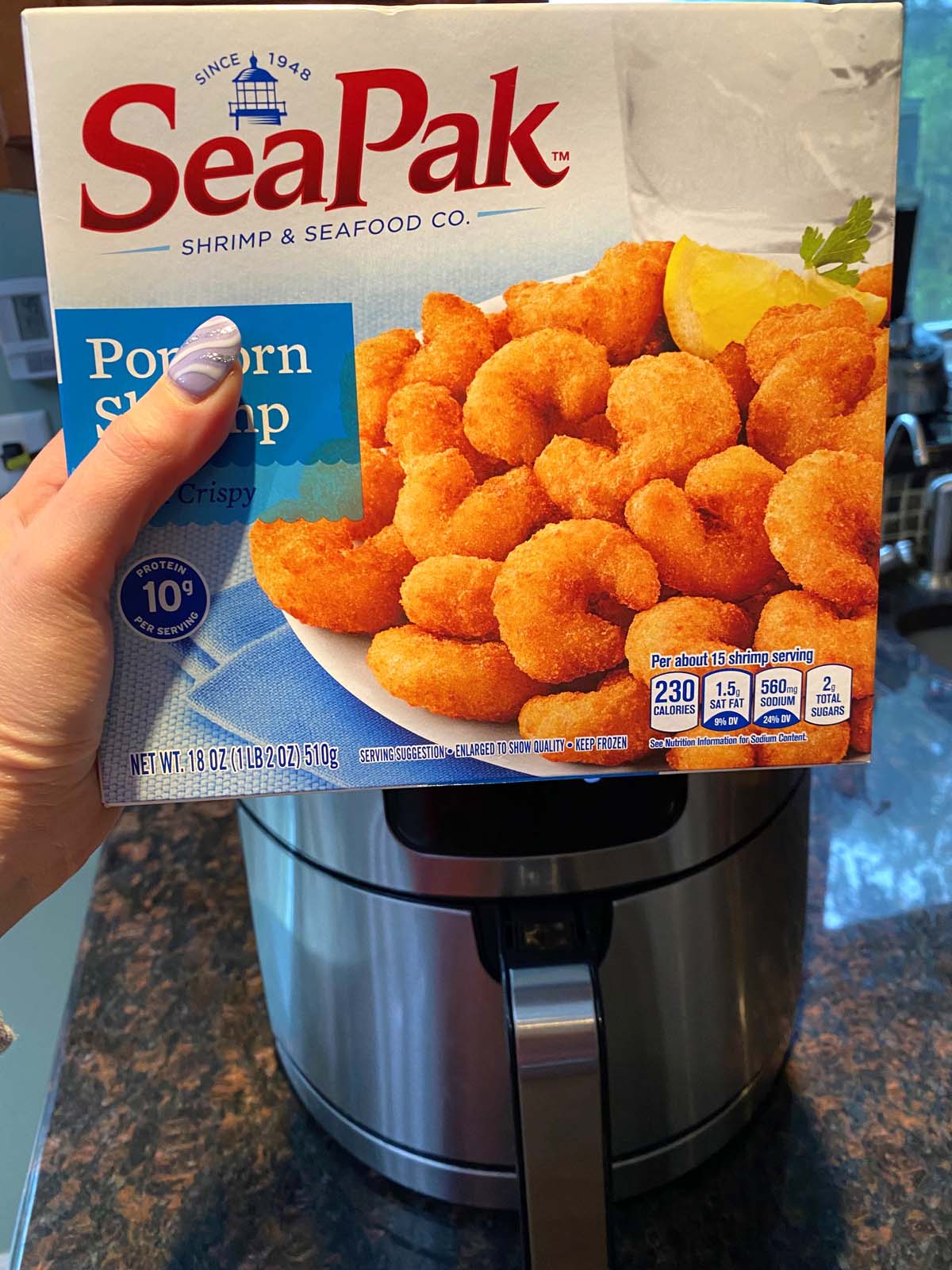 Popcorn Shrimp In Air Fryer Air Fried Seapak Frozen Shrimp Melanie