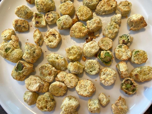 Air fryer frozen clearance breaded okra