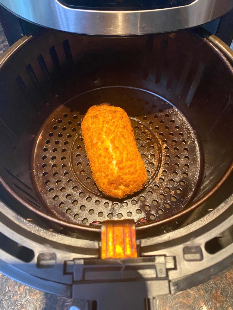 chicken kiev cooking in the air fryer