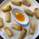 Air fryer frozen spring rolls (6)