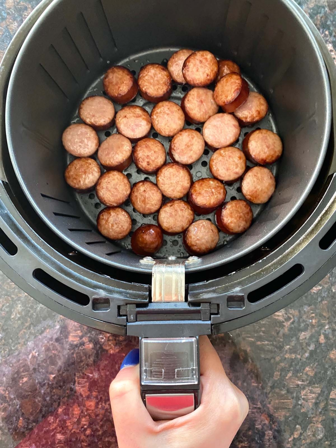 Air Fryer Kielbasa Polish Sausage Melanie Cooks