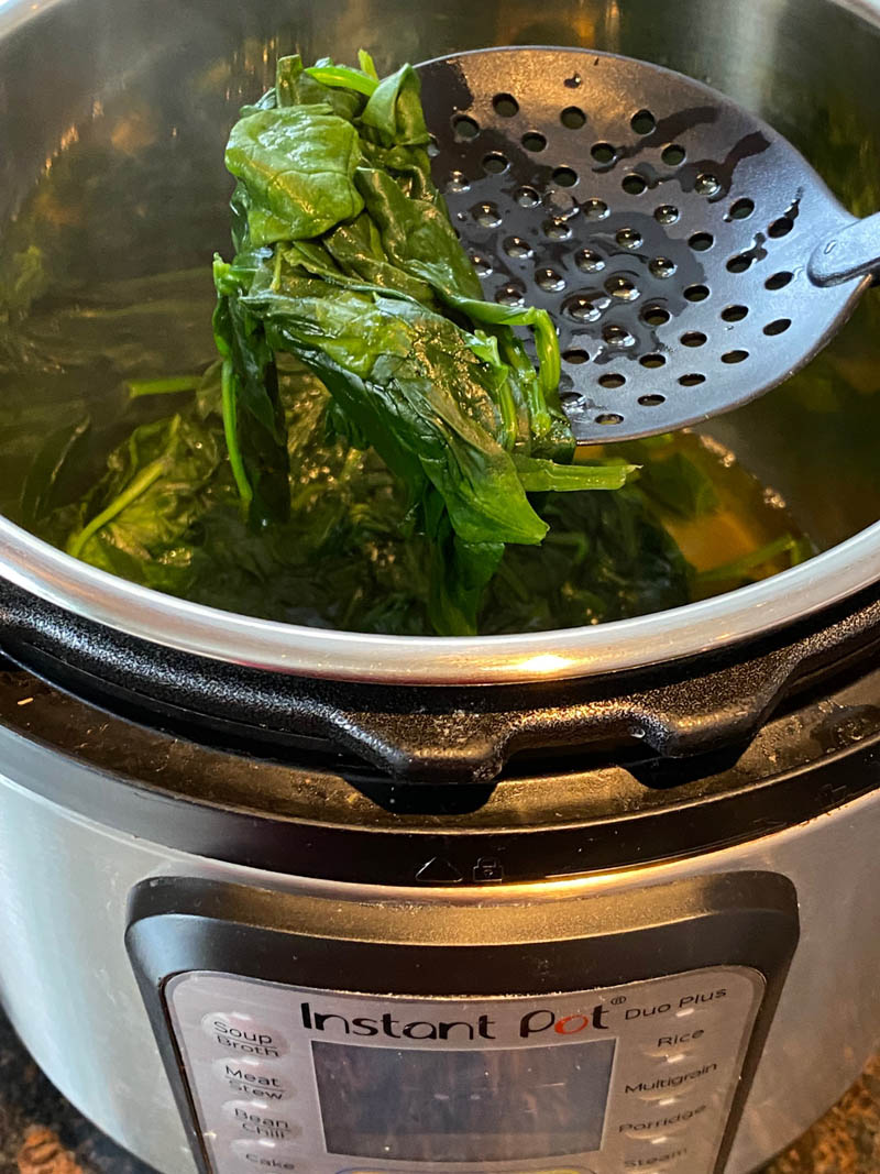 Instant Pot Fresh Steamed Spinach – Melanie Cooks