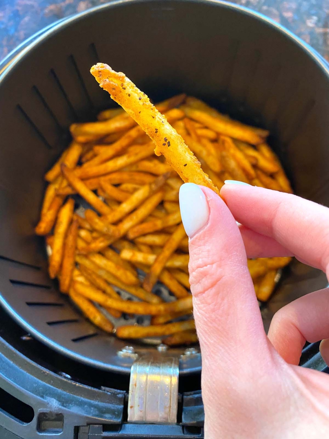 Checkers Frozen Famous Seasoned Fries In Air Fryer Melanie Cooks