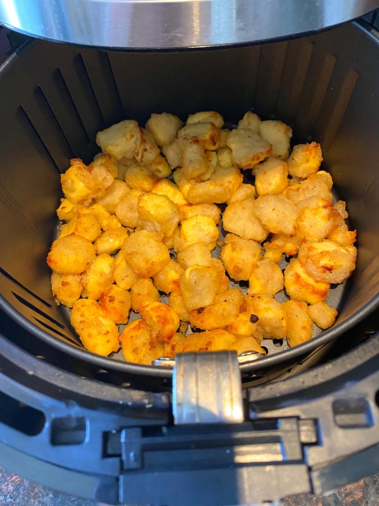cooked cheese curds in air fryer