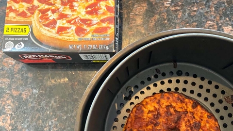 Frozen Pizza in Air Fryer - Aubrey's Kitchen