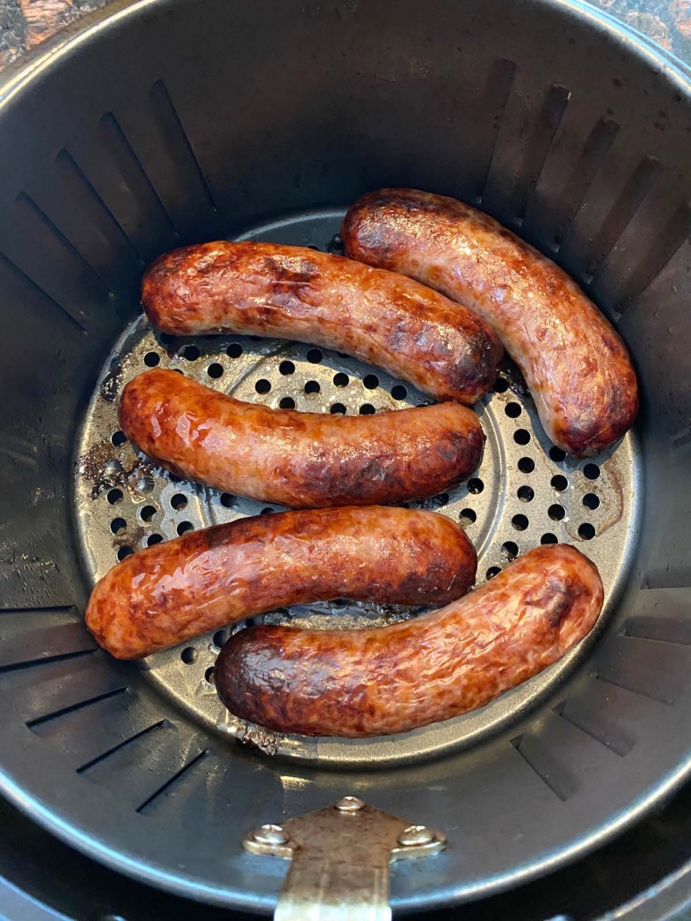 Brats In Air Fryer Air Fryer Bratwurst Recipe Melanie Cooks