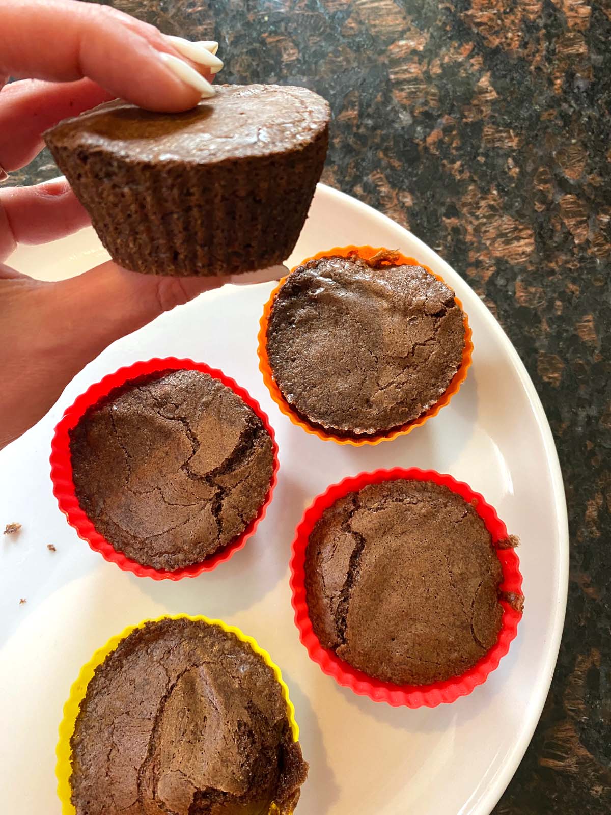 Air Fryer Chocolate Muffins Made With Boxed Brownie Mix – Melanie Cooks