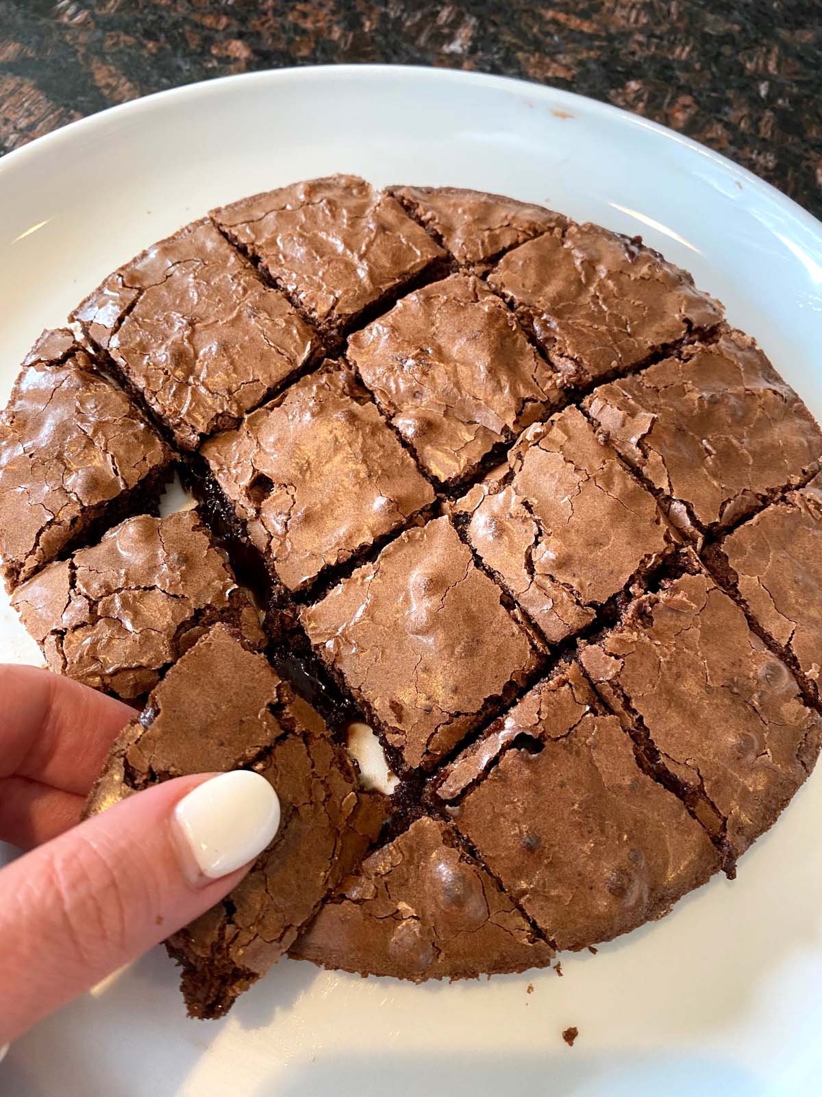 If you are baking brownies and don't have a small enough tray