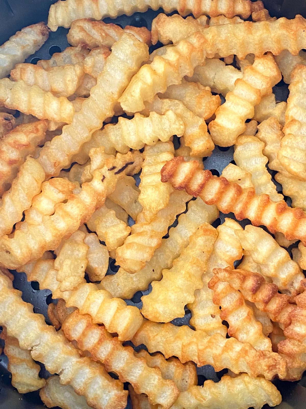 Air fryer Crinkle Cut Fries - Rachna cooks