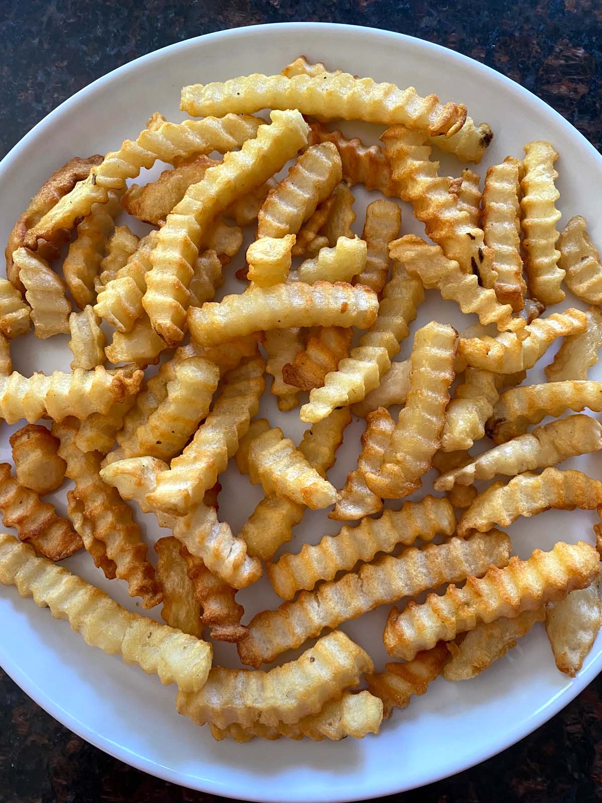 Frozen Crinkle Fries in Air Fryer - Fork To Spoon