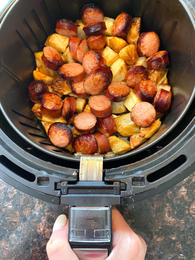 Air Fryer Kielbasa And Potatoes