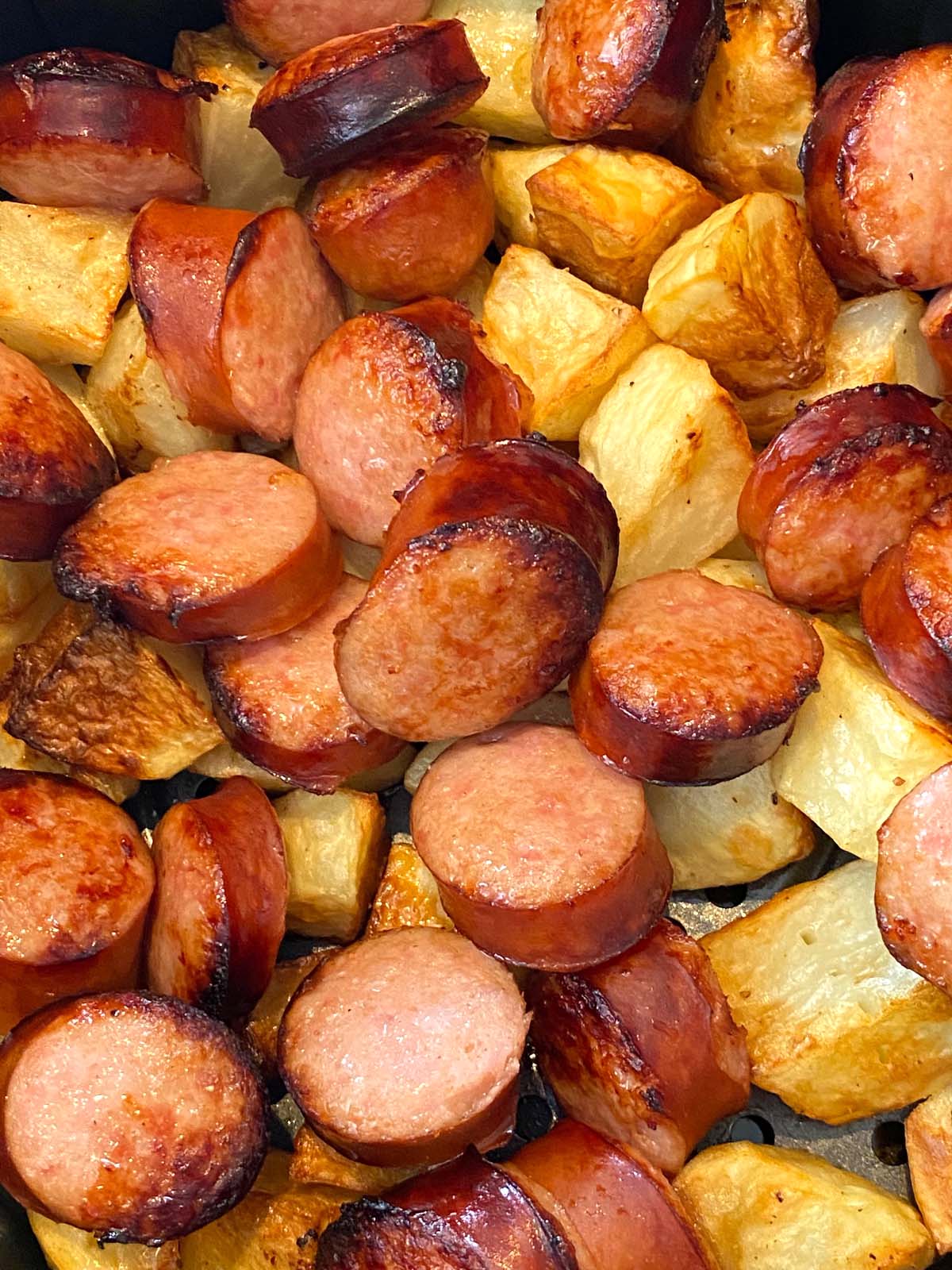 Air Fryer Kielbasa And Potatoes Melanie Cooks