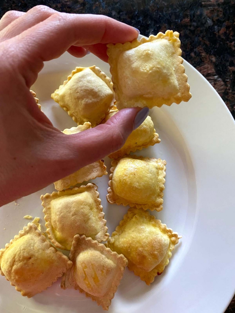 Toasted Ravioli (Pan Fried or Baked) - Bowl of Delicious