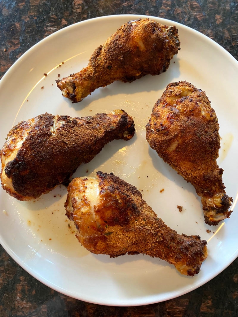 Air Fryer Breaded Chicken Drumsticks